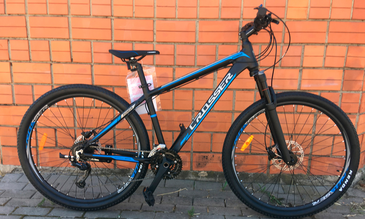 Фотография Велосипед Crosser Pionner 29" 2021, размер М, Черно-синий